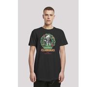 T-Shirt F4NT4STIC "Disney Christmas Vacation Merry Clarkmas", Damen, Gr. M, schwarz, Obermaterial: 100% Baumwolle, regular fit, Rundhals, ohne Bündchen, Shirts T-Shirt, Print (97438762-M) schwarz