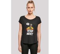 T-Shirt F4NT4STIC "Disney Die Muppets Gonzo I Can Be Your Hero", Damen, Gr. 4XL, schwarz, Obermaterial: 100% Baumwolle, regular fit, Rundhals, ohne Bündchen, Shirts T-Shirt, Print (88514343-4XL) schwa