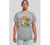 T-Shirt F4NT4STIC "Disney Die Muppets Group Circle", Damen, Gr. S, grau (erdgrau), Obermaterial: 100% Baumwolle, regular fit, Rundhals, ohne Bündchen, Shirts T-Shirt, Print (84696948-S) erdgrau