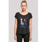 T-Shirt F4NT4STIC "Disney Frozen 2 Elsa And Anna Seek The Truth", Damen, Gr. 3XL, schwarz, Obermaterial: 100% Baumwolle, regular fit, Rundhals, ohne Bündchen, Shirts T-Shirt, Print (74346044-XXXL) sch