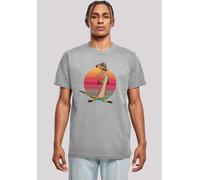 T-Shirt F4NT4STIC "Disney König der Löwen Timon Sunset", Herren, Gr. 3XL, grau (erdgrau), Obermaterial: 100% Baumwolle, regular fit, Rundhals, ohne Bündchen, Shirts T-Shirt, Print (61417147-XXXL) erdg