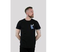 T-Shirt F4NT4STIC "Disney Lilo And Stitch", Damen, Gr. S, schwarz, Obermaterial: 100% Baumwolle, regular fit, Rundhals, ohne Bündchen, Shirts T-Shirt, Herren,Premium Merch,Regular-Fit,Basic,Bedruckt (