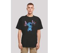 T-Shirt F4NT4STIC "Disney Lilo And Stitch Little Devils", Herren, Gr. XL, schwarz, Obermaterial: 100% Baumwolle, oversize, Rundhals, ohne Bündchen, Shirts T-Shirt, Print (52898244-XL) schwarz