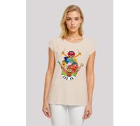 T-Shirt F4NT4STIC "Disney Muppets Dr. Teeth and The Electric Mayhem", Damen, Gr. XS, sandweiß, Obermaterial: 100% Baumwolle, regular fit, Rundhals, ohne Bündchen, Shirts T-Shirt, Premium Qualität (287