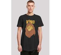 T-Shirt F4NT4STIC "Disney The König der Löwen Mufasa King", Damen, Gr. XL, schwarz, Obermaterial: 100% Baumwolle, regular fit, Rundhals, ohne Bündchen, Shirts T-Shirt, Print (89662221-XL) schwarz