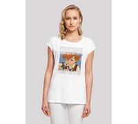 T-Shirt F4NT4STIC "Disney Winnie Puuh Der Bär Christopher Robin", Damen, Gr. XL, weiß, Obermaterial: 100% Baumwolle, regular fit, Rundhals, ohne Bündchen, Shirts T-Shirt, Print (22256434-XL) weiß