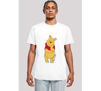 T-Shirt F4NT4STIC "Disney Winnie The Pooh Classic", Damen, Gr. XS, weiß, Obermaterial: 100% Baumwolle, regular fit, Rundhals, ohne Bündchen, Shirts T-Shirt, Herren,Premium Merch,Regular-Fit,Basic,Bedr
