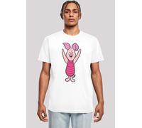 T-Shirt F4NT4STIC "Disney Winnie The Pooh Ferkel Classic", Herren, Gr. XS, weiß, Obermaterial: 100% Baumwolle, regular fit, Rundhals, ohne Bündchen, Shirts T-Shirt, Herren,Premium Merch,Regular-Fit,Ba