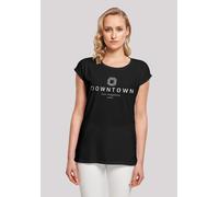 T-Shirt F4NT4STIC "Downtown LA SHORT SLEEVE TEE", Damen, Gr. 5XL, schwarz, Obermaterial: 100% Baumwolle, regular fit, Rundhals, ohne Bündchen, Shirts T-Shirt, Print (46044710-5XL) schwarz