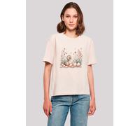 T-Shirt F4NT4STIC "Ente Ostereier Blumen Küken", Damen, Gr. 4XL, pink, Obermaterial: 100% Baumwolle, oversize, Rundhals, ohne Bündchen, Shirts T-Shirt, Premium Qualität (11177308-4XL) pink