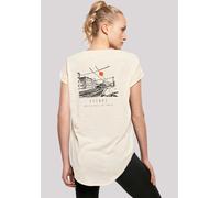 T-Shirt F4NT4STIC "Escape Discover the World Town Train Station", Damen, Gr. 3XL, sandweiß, Obermaterial: 100% Baumwolle, regular fit, Rundhals, ohne Bündchen, Shirts T-Shirt, Premium Qualität, ESCAPE