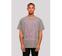 T-Shirt F4NT4STIC "Fall Out Boy Pink Dog So Much Stardust", Herren, Gr. XL, grau (asphalt), Obermaterial: 100% Baumwolle, oversize, Rundhals, ohne Bündchen, Shirts T-Shirt, Premium Qualität (74886515-