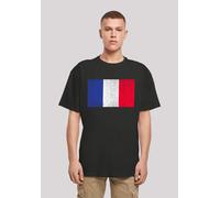 T-Shirt F4NT4STIC "France Frankreich Flagge distressed", Damen, Gr. 5XL, schwarz, Obermaterial: 100% Baumwolle, oversize, Rundhals, ohne Bündchen, Shirts T-Shirt, Print (69675741-5XL) schwarz