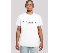 T-Shirt F4NT4STIC "FRIENDS TV Serie Pivot Logo", Herren, Gr. 3XL, weiß, Obermaterial: 100% Baumwolle, regular fit, Rundhals, ohne Bündchen, Shirts T-Shirt, Herren,Premium Merch,Regular-Fit,Basic,Bedru