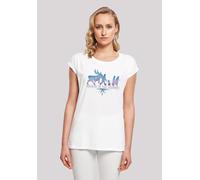 T-Shirt F4NT4STIC "Frozen 2 Believe In The Journey'", Damen, Gr. S, weiß, Obermaterial: 100% Baumwolle, regular fit, Rundhals, ohne Bündchen, Shirts T-Shirt, Print (72343007-S) weiß