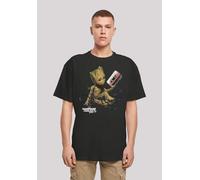 T-Shirt F4NT4STIC "Guardians Of The Galaxy Vol2 Groot Tape", Damen, Gr. XXL, schwarz, Obermaterial: 100% Baumwolle, oversize, Rundhals, ohne Bündchen, Shirts T-Shirt, Print (31042424-XXL) schwarz
