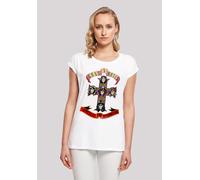 T-Shirt F4NT4STIC "Guns 'n' Roses Band Appetite For Destruction", Damen, Gr. XXL, weiß, Obermaterial: 100% Baumwolle, regular fit, Rundhals, ohne Bündchen, Shirts T-Shirt, Print (24351409-XXL) weiß