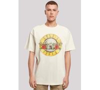 T-Shirt F4NT4STIC "Guns 'n' Roses Vintage Logo Black", Damen, Gr. XXL, beige (sand), Obermaterial: 100% Baumwolle, oversize, Rundhals, ohne Bündchen, Shirts T-Shirt, Premium Qualität (47371128-XXL) sa