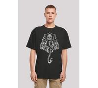 T-Shirt F4NT4STIC "Harry Potter Dark Mark Crest", Damen, Gr. 4XL, schwarz, Obermaterial: 100% Baumwolle, oversize, Rundhals, ohne Bündchen, Shirts T-Shirt, Print (88765711-4XL) schwarz
