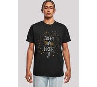 T-Shirt F4NT4STIC "Harry Potter Dobby Is Free", Damen, Gr. XXL, schwarz, Obermaterial: 100% Baumwolle, regular fit, Rundhals, ohne Bündchen, Shirts T-Shirt, Print (11272035-XXL) schwarz