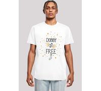 T-Shirt F4NT4STIC "Harry Potter Dobby Is Free", Herren, Gr. XS, weiß, Obermaterial: 100% Baumwolle, regular fit, Rundhals, ohne Bündchen, Shirts T-Shirt, Print (22175429-XS) weiß