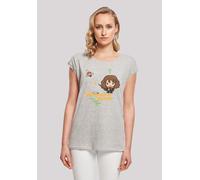 T-Shirt F4NT4STIC "Harry Potter Hermione Granger Wingardium", Damen, Gr. 5XL, grau (erdgrau), Obermaterial: 100% Baumwolle, regular fit, Rundhals, ohne Bündchen, Shirts T-Shirt, Print (30611908-5XL) e