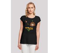 T-Shirt F4NT4STIC "Harry Potter Hermione Granger Wingardium", Damen, Gr. M, schwarz, Obermaterial: 100% Baumwolle, regular fit, Rundhals, ohne Bündchen, Shirts T-Shirt, Print (36156764-M) schwarz