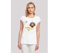 T-Shirt F4NT4STIC "Harry Potter Hermione Granger Wingardium", Damen, Gr. XL, weiß, Obermaterial: 100% Baumwolle, regular fit, Rundhals, ohne Bündchen, Shirts T-Shirt, Print (10948760-XL) weiß