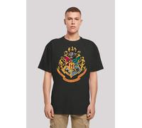 T-Shirt F4NT4STIC "Harry Potter Hogwarts Crest Gold", Damen, Gr. 4XL, schwarz, Obermaterial: 100% Baumwolle, oversize, Rundhals, ohne Bündchen, Shirts T-Shirt, Print (17843768-4XL) schwarz
