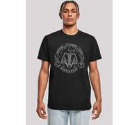 T-Shirt F4NT4STIC "Harry Potter Hufflepuff Seal", Damen, Gr. L, schwarz, Obermaterial: 100% Baumwolle, regular fit, Rundhals, ohne Bündchen, Shirts T-Shirt, Print (53739706-L) schwarz
