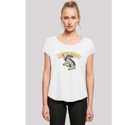 T-Shirt F4NT4STIC "Harry Potter Hufflepuff Sport Emblem", Damen, Gr. S, weiß, Obermaterial: 100% Baumwolle, regular fit, Rundhals, ohne Bündchen, Shirts T-Shirt, Print (37330719-S) weiß