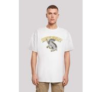 T-Shirt F4NT4STIC "Harry Potter Hufflepuff Sport Emblem", Herren, Gr. XL, weiß, Obermaterial: 100% Baumwolle, oversize, Rundhals, ohne Bündchen, Shirts T-Shirt, Print (67844633-XL) weiß
