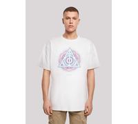 T-Shirt F4NT4STIC "Harry Potter Neon Deathly hollows", Herren, Gr. 5XL, weiß, Obermaterial: 100% Baumwolle, oversize, Rundhals, ohne Bündchen, Shirts T-Shirt, Print (90446713-5XL) weiß