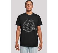 T-Shirt F4NT4STIC "Harry Potter Ravenclaw Seal", Damen, Gr. 3XL, schwarz, Obermaterial: 100% Baumwolle, regular fit, Rundhals, ohne Bündchen, Shirts T-Shirt, Print (40741216-XXXL) schwarz