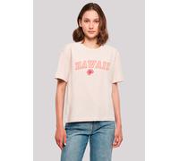 T-Shirt F4NT4STIC "Hawaii", Damen, Gr. M, pink, Obermaterial: 100% Baumwolle, oversize, Rundhals, ohne Bündchen, Shirts T-Shirt, Premium Qualität (77570414-M) pink