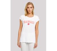 T-Shirt F4NT4STIC "Hawaii", Damen, Gr. XXL, weiß, Obermaterial: 100% Baumwolle, regular fit, Rundhals, ohne Bündchen, Shirts T-Shirt, Premium Qualität (37933316-XXL) weiß