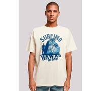 T-Shirt F4NT4STIC "Hawaii Surf Beach Summer", Damen, Gr. 4XL, beige (sand), Obermaterial: 100% Baumwolle, oversize, Rundhals, ohne Bündchen, Shirts T-Shirt, Premium Qualität (64879926-4XL) sand