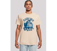 T-Shirt F4NT4STIC "Hawaii Surf Beach Summer", Herren, Gr. M, beige (sand), Obermaterial: 100% Baumwolle, regular fit, Rundhals, ohne Bündchen, Shirts T-Shirt, Premium Qualität (72974212-M) sand