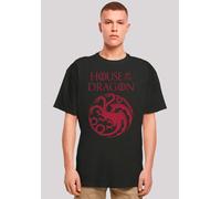 T-Shirt F4NT4STIC "House Of The Dragon Targaryen Crest Logo", Herren, Gr. S, schwarz, Obermaterial: 100% Baumwolle, oversize, Rundhals, ohne Bündchen, Shirts, Premium Qualität (79771160-S) schwarz