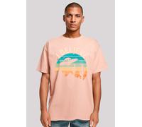 T-Shirt F4NT4STIC "I Believe UFO Alien Sonnenuntergang", Damen, Gr. XXL, gelb (amber), Obermaterial: 100% Baumwolle, oversize, Rundhals, ohne Bündchen, Shirts T-Shirt, Premium Qualität (37778051-XXL)