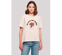 T-Shirt F4NT4STIC "In Love We Trust Valentinstag Streetwear", Damen, Gr. 4XL, pink, Obermaterial: 100% Baumwolle, oversize, Rundhals, ohne Bündchen, Shirts T-Shirt, Premium Y2K Streetwear (54219908-4X