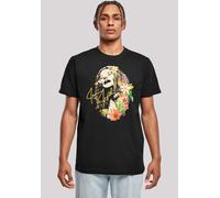 T-Shirt F4NT4STIC "Janis Joplin Blumen", Damen, Gr. 4XL, schwarz, Obermaterial: 100% Baumwolle, regular fit, Rundhals, ohne Bündchen, Shirts T-Shirt, Herren,Premium Merch,Regular-Fit,Basic,Bandshirt (
