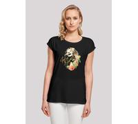 T-Shirt F4NT4STIC "Janis Joplin Blumen'", Damen, Gr. M, schwarz, Obermaterial: 100% Baumwolle, regular fit, Rundhals, ohne Bündchen, Shirts T-Shirt, Print (29573052-M) schwarz