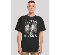 T-Shirt F4NT4STIC "Justin Bieber Purpose Album Cover", Herren, Gr. 4XL, schwarz, Obermaterial: 100% Baumwolle, oversize, Rundhals, ohne Bündchen, Shirts T-Shirt, Premium Qualität, Musik, By Rock Off (