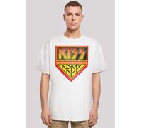 T-Shirt F4NT4STIC "Kiss Army Logo", Herren, Gr. 3XL, weiß, Obermaterial: 100% Baumwolle, oversize, Rundhals, ohne Bündchen, Shirts T-Shirt, Premium Qualität (99909220-XXXL) weiß