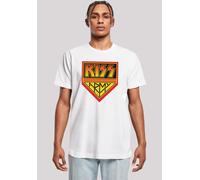 T-Shirt F4NT4STIC "Kiss Army Logo", Herren, Gr. XXL, weiß, Obermaterial: 100% Baumwolle, regular fit, Rundhals, ohne Bündchen, Shirts T-Shirt, Premium Qualität (50186754-XXL) weiß