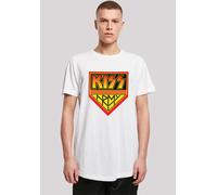 T-Shirt F4NT4STIC "Kiss Rock Band Army Logo", Herren, Gr. L, weiß, Obermaterial: 100% Baumwolle, regular fit, Rundhals, ohne Bündchen, Shirts T-Shirt, Premium Qualität, Musik, By Rock Off (52816854-L)