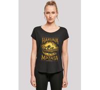 T-Shirt F4NT4STIC "König der Löwen Hakuna Matata", Damen, Gr. L, schwarz, Obermaterial: 100% Baumwolle, regular fit, Rundhals, ohne Bündchen, Shirts T-Shirt, Print (56818663-L) schwarz