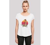 T-Shirt F4NT4STIC "König der Löwen Timon Sunset", Damen, Gr. 4XL, weiß, Obermaterial: 100% Baumwolle, regular fit, Rundhals, ohne Bündchen, Shirts T-Shirt, Print (15325721-4XL) weiß