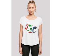 T-Shirt F4NT4STIC "Long Cut T-Shirt 'Marvel Avengers Team Punch Out'", Damen, Gr. 5XL, weiß, Obermaterial: 100% Baumwolle, regular fit, Rundhals, ohne Bündchen, Shirts T-Shirt, Damen,Premium Merch,Lan